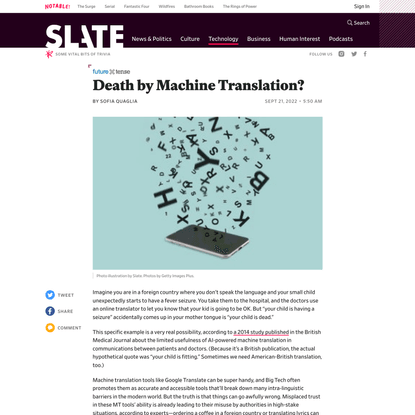Too Much Trust in Machine Translation Could Have Deadly Consequences