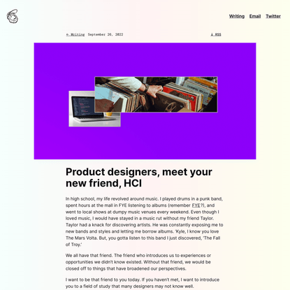 Product designers, meet your new friend, HCI