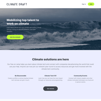 CLIMΔTE DRΔFT