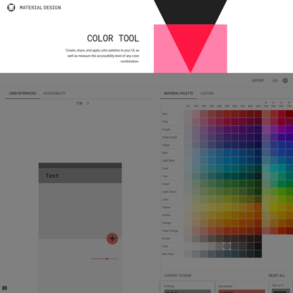 Color Tool - Material Design
