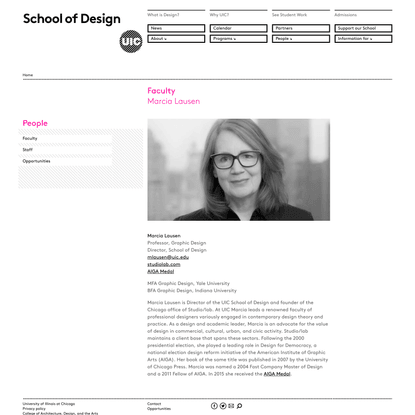 Marcia Lausen | UIC - School of Design