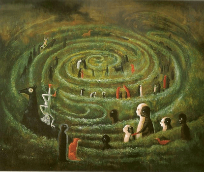 Labyrinth, Leonora Carrington, 1991