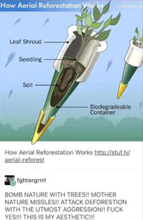 Aerial Reforestation Seedling Bombardment