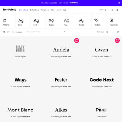 All Fonts - Fontfabric™