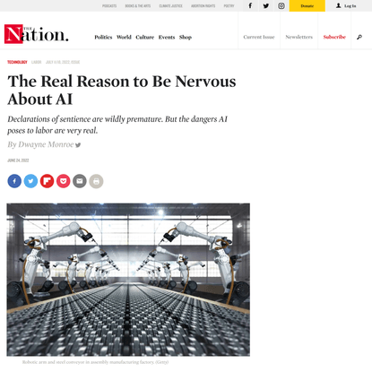 The Real Reason to Be Nervous About AI