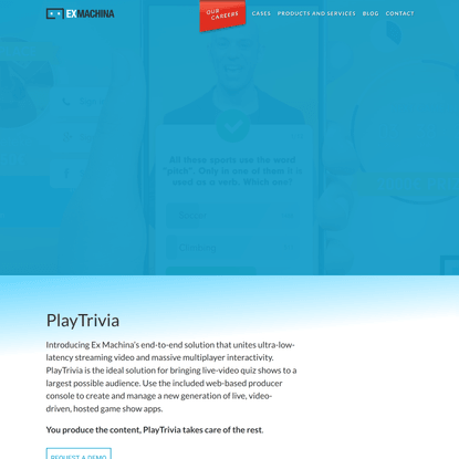PlayTrivia - The Low Latency Video and Live Trivia Platform