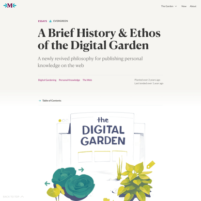 A Brief History &amp; Ethos of the Digital Garden