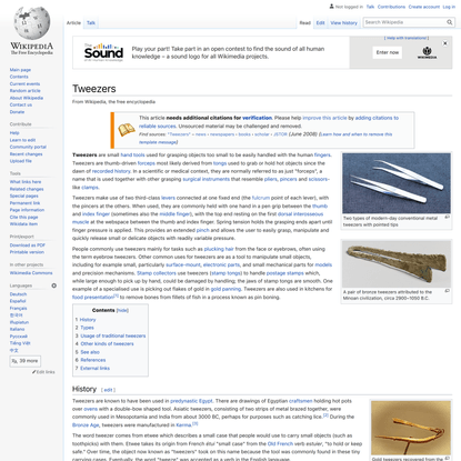Tweezers - Wikipedia
