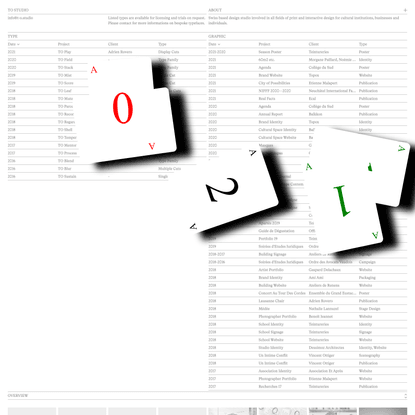 Tancrède Ottiger | Typo &amp; Graphic Design
