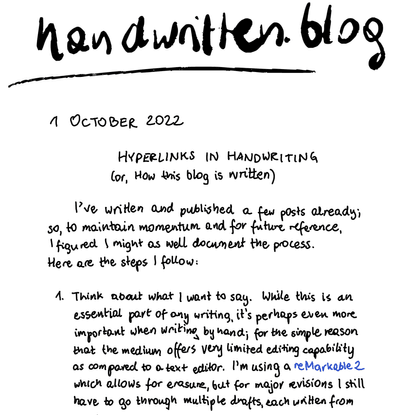 handwritten.blog: Hyperlinks in handwriting