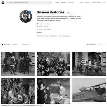 Unseen Histories (@unseenhistories) | Unsplash Photo Community