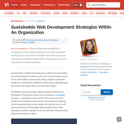 Sustainable Web Development Strategies Within An Organization - Smashing Magazine