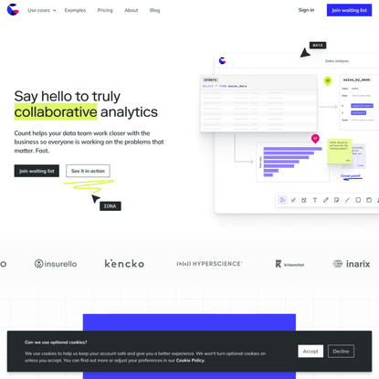 Count – Make decisions with data, together