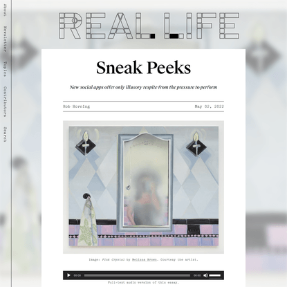 Sneak Peeks — Real Life
