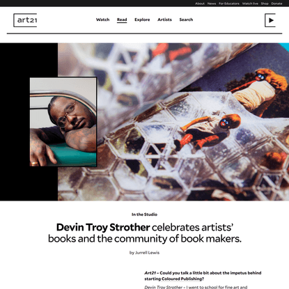 In the Studio: Devin Troy Strother — Art21
