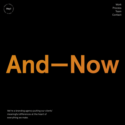 And—Now | Creative Design and Branding Agency