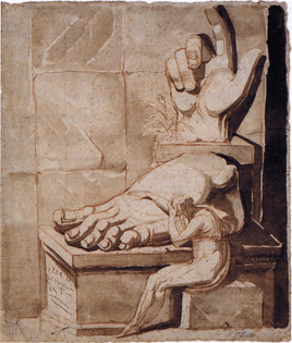 Johann Heinrich Füssli, Artist's Despair before the Grandeur of Ancient Ruins