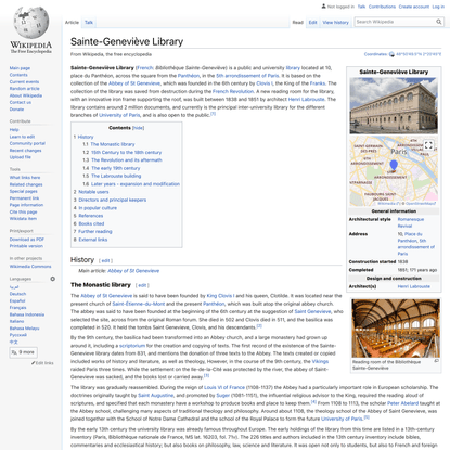 Sainte-Geneviève Library - Wikipedia