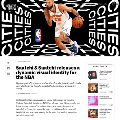 Saatchi &amp; Saatchi releases a dynamic visual identity for the NBA