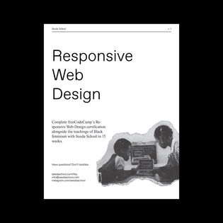 "Responsive Web Design" Digital Flyer from Seeda School