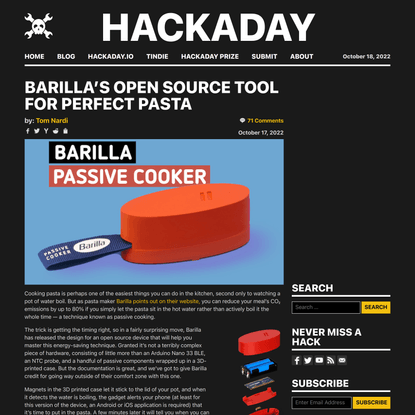 Barilla’s Open Source Tool For Perfect Pasta