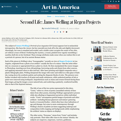 James Welling at Regen Projects – ARTnews.com