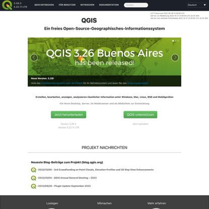 Willkommen beim QGIS Projekt!