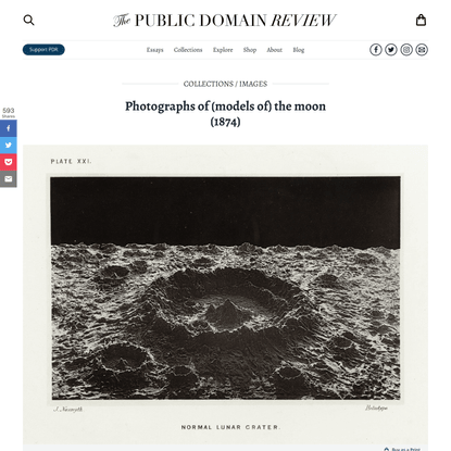 Photographs of (models of) the moon (1874)