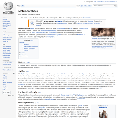 Metempsychosis - Wikipedia