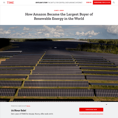 How Amazon Became World's Largest Buyer of Renewable Energy | Time