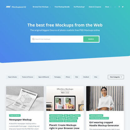 Mockup World | The best free Mockups from the Web