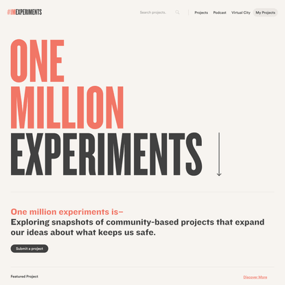 One Million Experiments