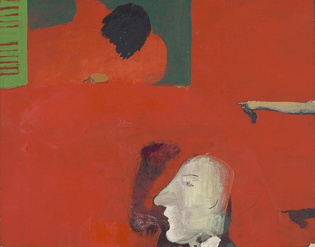 Qualmender Dichter (Smoking Poet) 1964, by Vlado Kristl