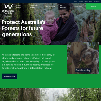 Wilderness Society | Protecting nature, stopping deforestation