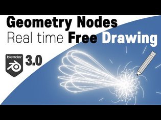 Drawing with Geometry Nodes (Blender 3.0, Grease Pencil)