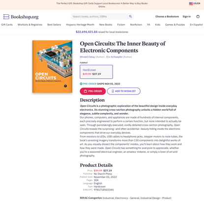  Open Circuits: The Inner Beauty of Electronic Components a book by Windell Oskay and Eric Schlaepfer 