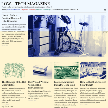 LOW←TECH MAGAZINE