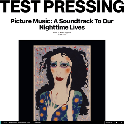 Picture Music: A Soundtrack To Our Nighttime Lives — Test Pressing
