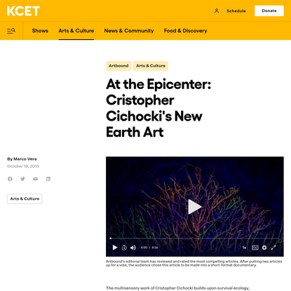 At the Epicenter: Cristopher Cichocki's New Earth Art
