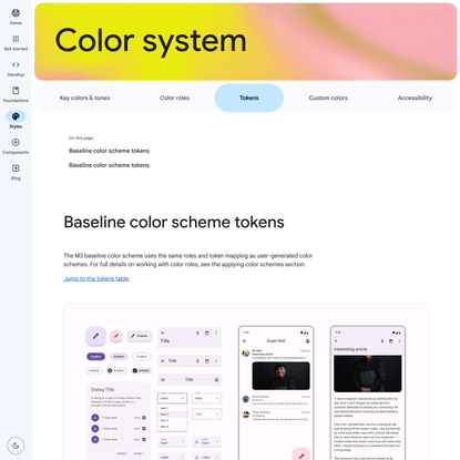 Color system – Material Design 3