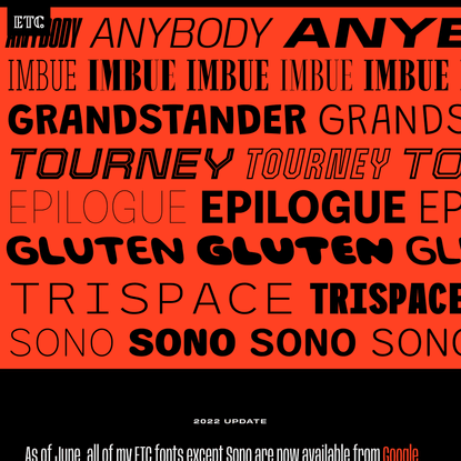 open source typefaces — Are.na