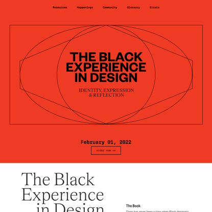 The Black Experience in Design – Identity, Expression and Reflection