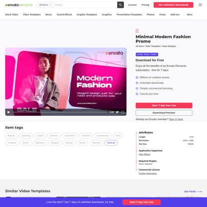 Minimal Modern Fashion Promo