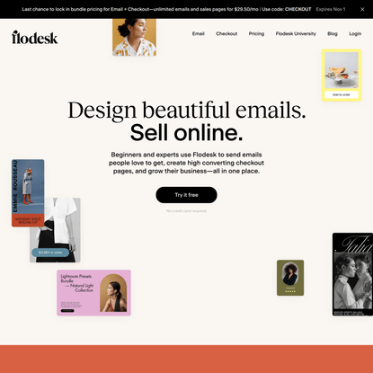 Flodesk | Design emails people love to open. Sell online.
