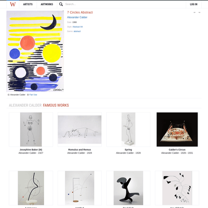 7 Circles Abstract, 1966 - Alexander Calder