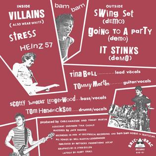 Villains (Also Wear White) EP, Back Cover