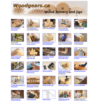 Wood joinery and jigs