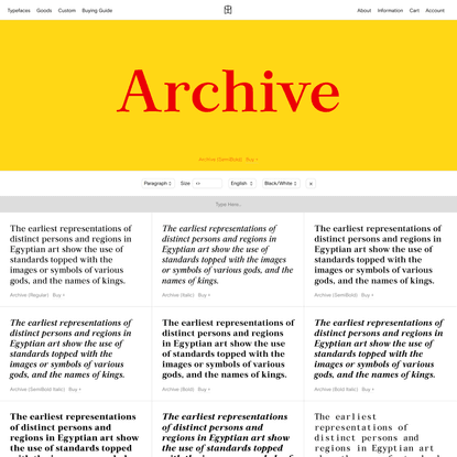Archive — Colophon Foundry