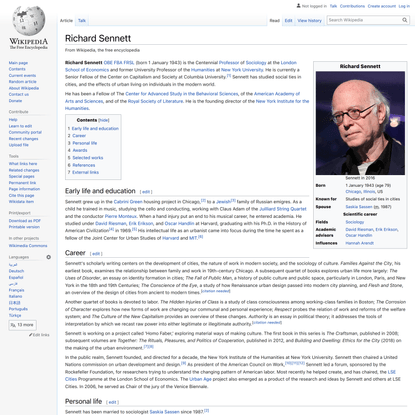 Richard Sennett - Wikipedia