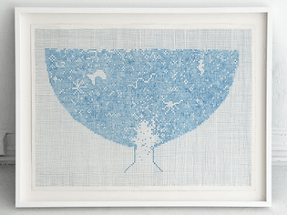 Laura Zuccaro, Aquarium 57 x 76cm, Watercolor on homemade paper, 2021